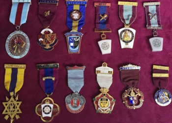MASONIC MADALYA VE NİŞAN (Masonic Jewels) KOLEKSIYONU (12 Adet)
